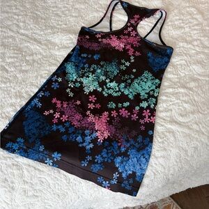 lululemon athletica Black Floral Camisole